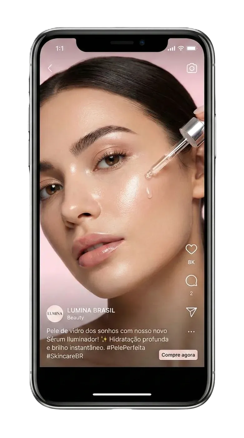 Post social media — crescimento orgânico
